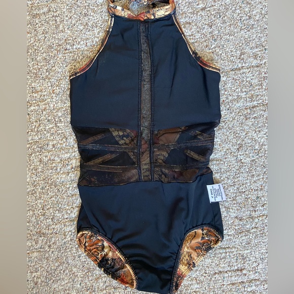 LA Dance Designs Mia Leo  Animal Print embellished with Rhinestones - Picture 13 of 17